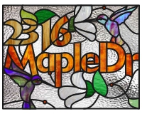 (image for) 2316 Maple Dr (house number pattern for stained glass)